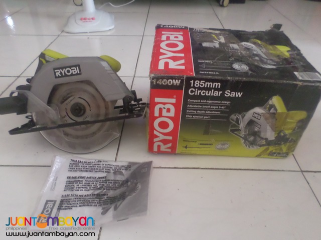 circularsaw ryobi 220v 1400wats brandnew