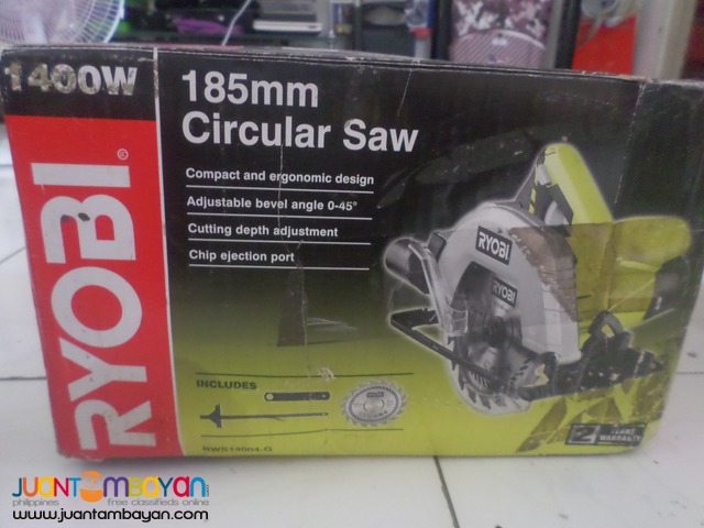 circularsaw ryobi 220v 1400wats brandnew