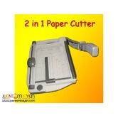 2 in 1 Plastic Based A4 Paper Cutter