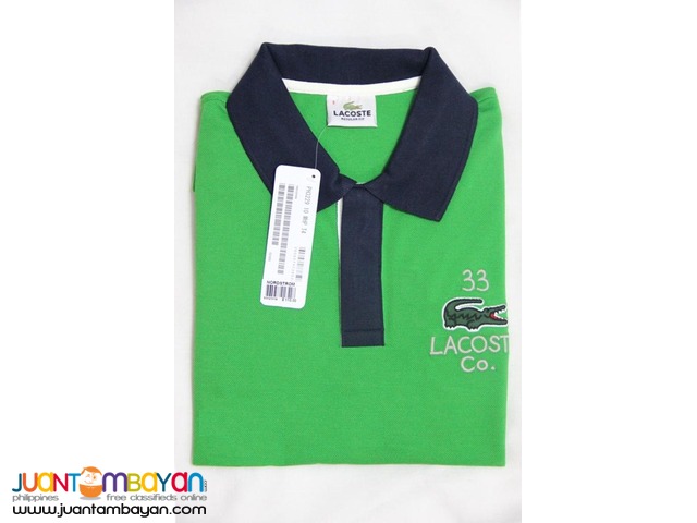 LACOSTE 33 POLO SHIRT FOR MEN - REGULAR FIT - EMERALD GREEN