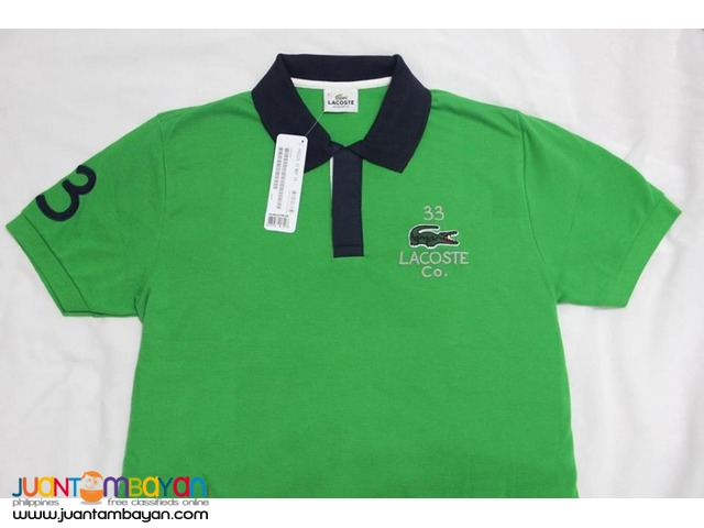 LACOSTE 33 POLO SHIRT FOR MEN - REGULAR FIT - EMERALD GREEN