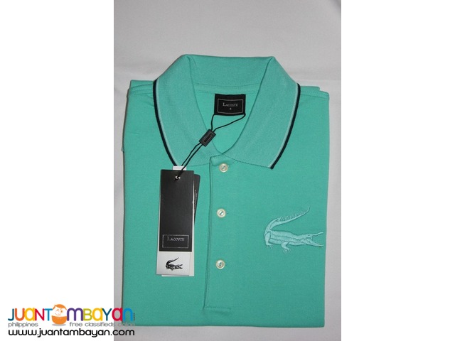 big lacoste logo polo