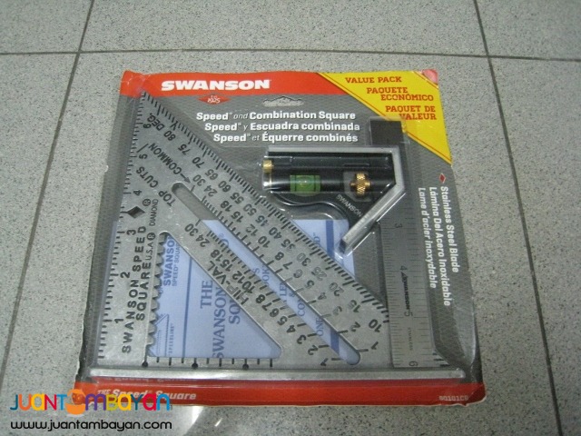 Swanson S0101CB Speed Square and Combination Square Value Pack