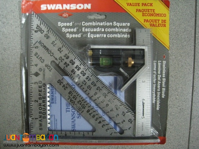 Swanson S0101CB Speed Square and Combination Square Value Pack