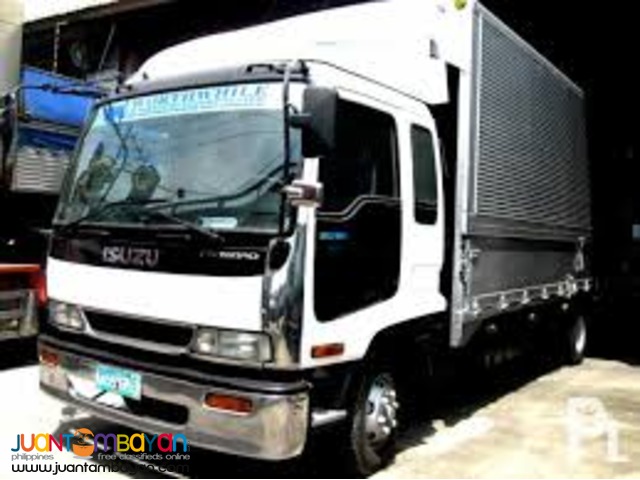 10 wheeler truck wing van for rent 