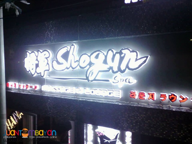 Acrylic Build up , Panaflex signage, Stainless Brass 