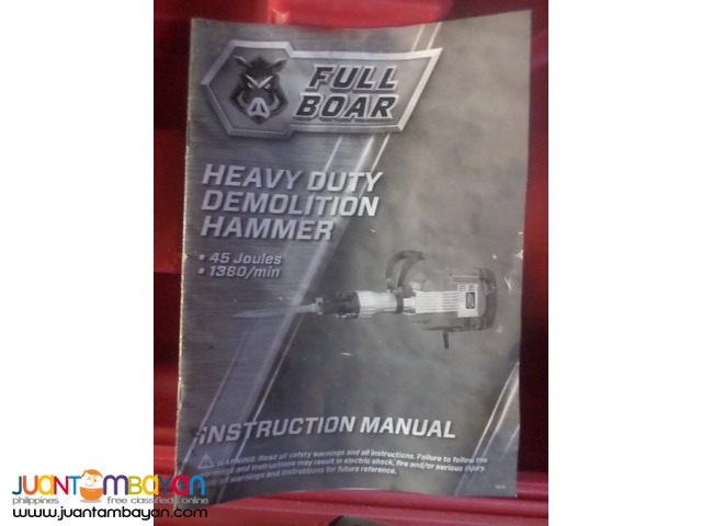 jackhammer demolition breaker 220v 1500wats brandnew