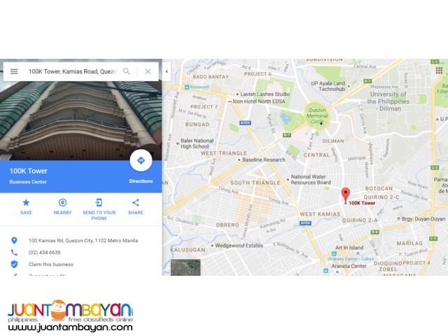 Office residential Penthouse for sale Kamias Rd,Quezon City near EDSA