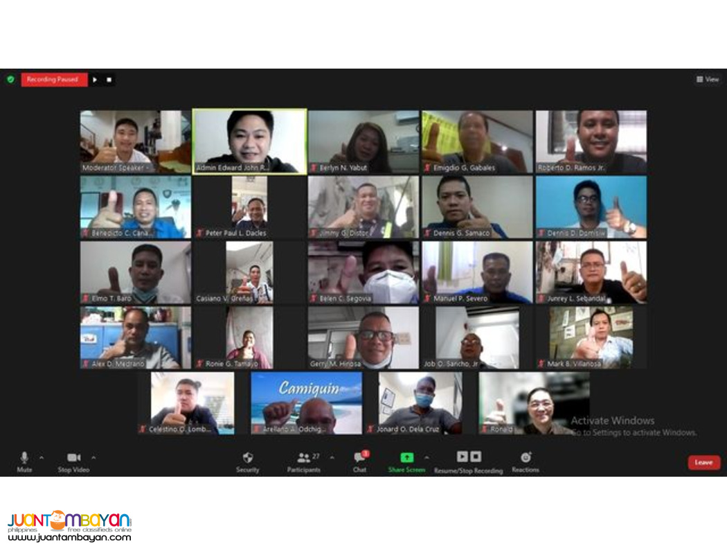 BOSH Training DOLE Accredited DOLE BOSH SO2 Safety officer 2