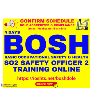 BOSH Training Online Philippines Safety Officer 2 SO2 Certification