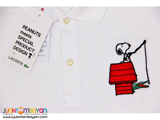 lacoste snoopy polo shirt