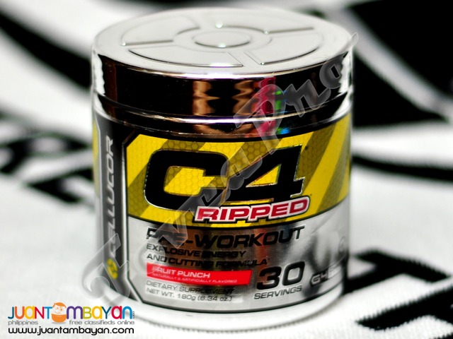 Cellucor C4 Ripped, 30's Fruit Punch (Free Shipping) Pre-Workout