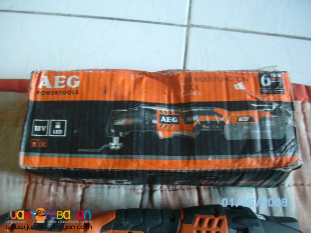 AEG cordless 18v multi tool kit unit only brandnew
