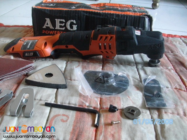 AEG cordless 18v multi tool kit unit only brandnew