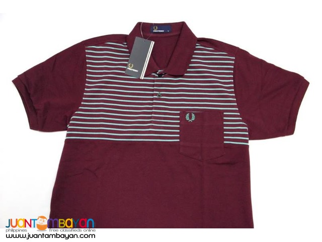 FRED PERRY STRIPES POCKET FOR MEN - POLO SHIRT FOR MEN 