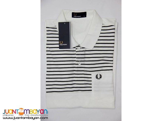 FRED PERRY STRIPES POCKET FOR MEN - POLO SHIRT FOR MEN 