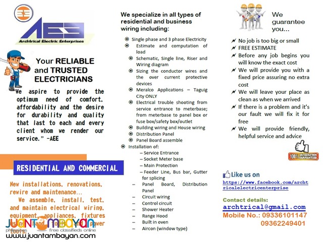 Electrician/ Electrical Works Electrician/ Electrical Works