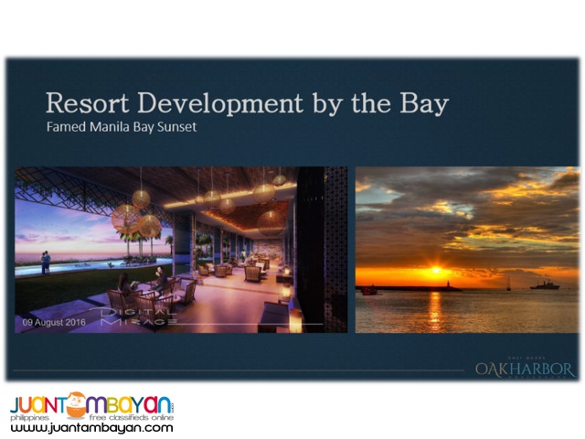 2 bedroom pre selling Oak Residences DMCI Manila Bay Resort Condo
