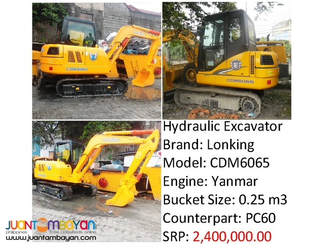 CDM6065 Hydraulic Excavator (.25m3 Capacity) for sale