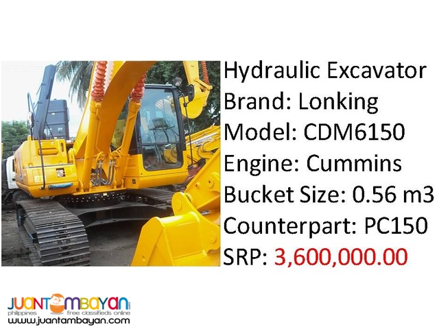CDM6150 Hydraulic Excavator brand new for sale