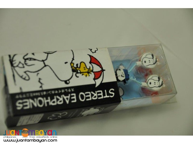 Snoopy Stereo Earbuds / Earphones