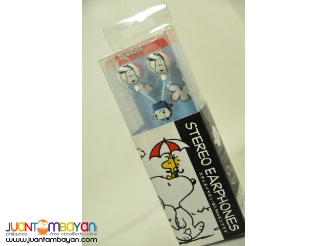 Snoopy Stereo Earbuds / Earphones