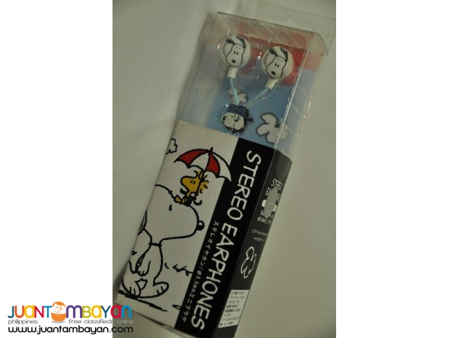 Snoopy Stereo Earbuds / Earphones