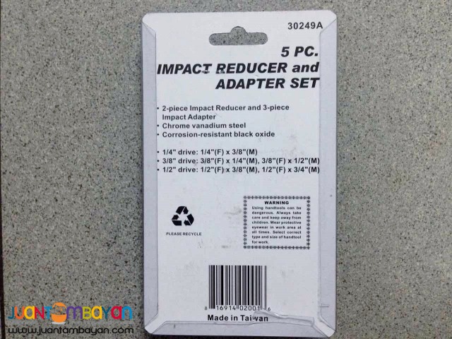 Neiko 30249A 5-piece Impact Adapter and Reducer Set