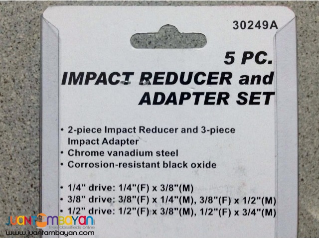Neiko 30249A 5-piece Impact Adapter and Reducer Set