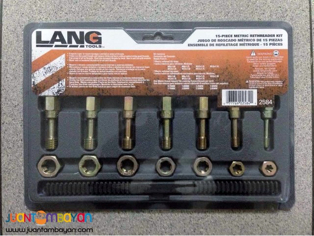 Lang Tools 2584 15-Piece Metric Thread Restorer Set