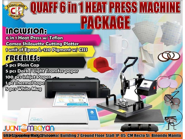 Quaff 6 in 1 Heat Press Machine Package