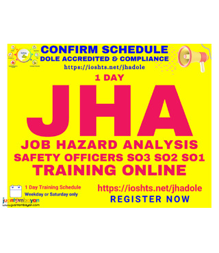 Online JHA Training DOLE Accredited Training for Safety Officers