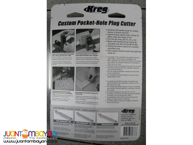 Kreg KPCS Custom Pocket Hole Plug Cutter
