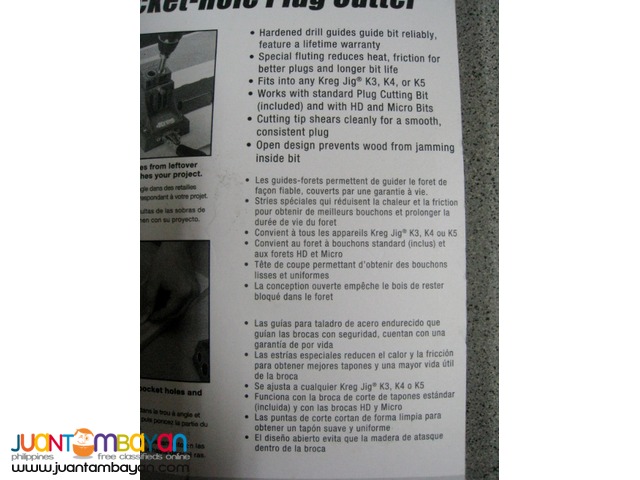 Kreg KPCS Custom Pocket Hole Plug Cutter