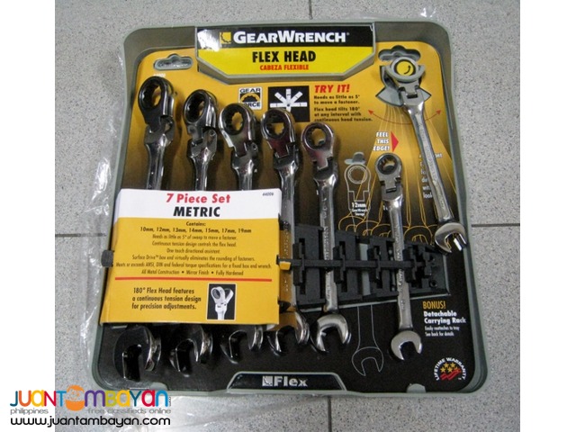 Gearwrench 7-piece Metric Combination Ratcheting Wrench Set