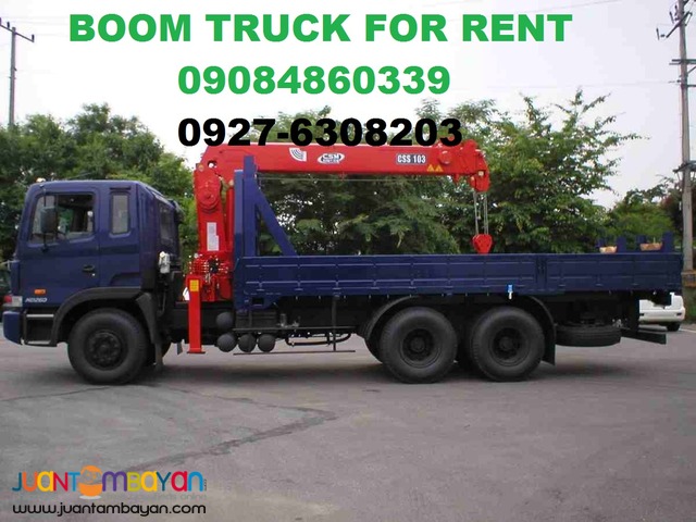 boom truck for rent-low bed and selfloading