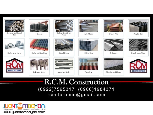 Roofing, Color Roofing, Corrugated, Tile Span, etc.