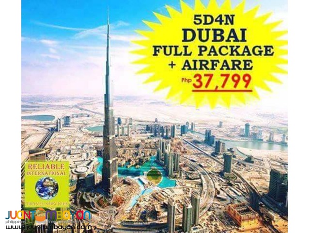 5D4N DUBAI TOUR PACKAGE WITH AIRFARE & VISA!!