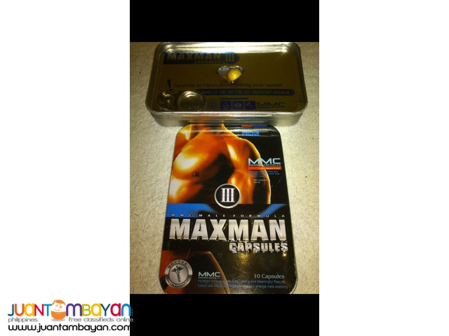 Maxman III all in one male enhancer, enlarger, pampagana