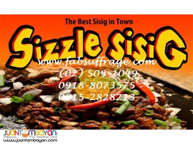 Sizzle Sisig Franchise Php149,000