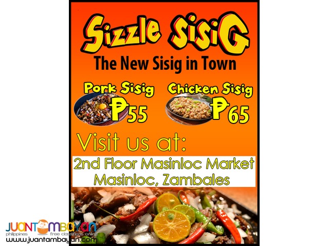 Sizzle Sisig Franchise Php149,000