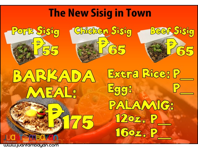 Sizzle Sisig Franchise Php149,000