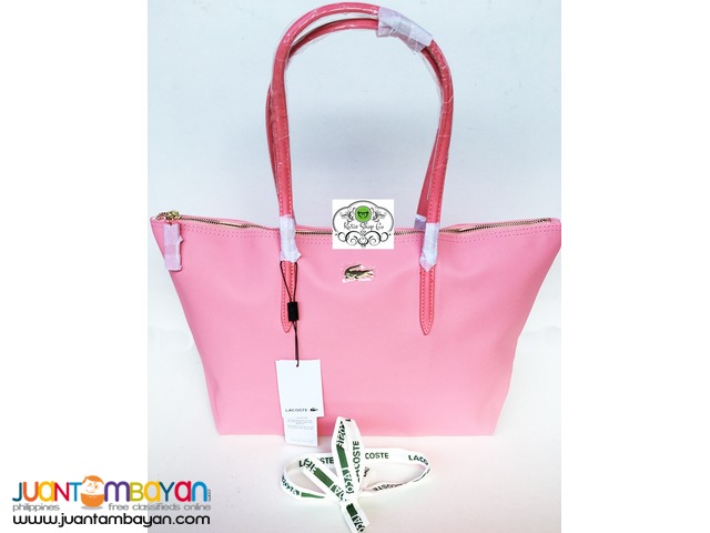 pink lacoste bag