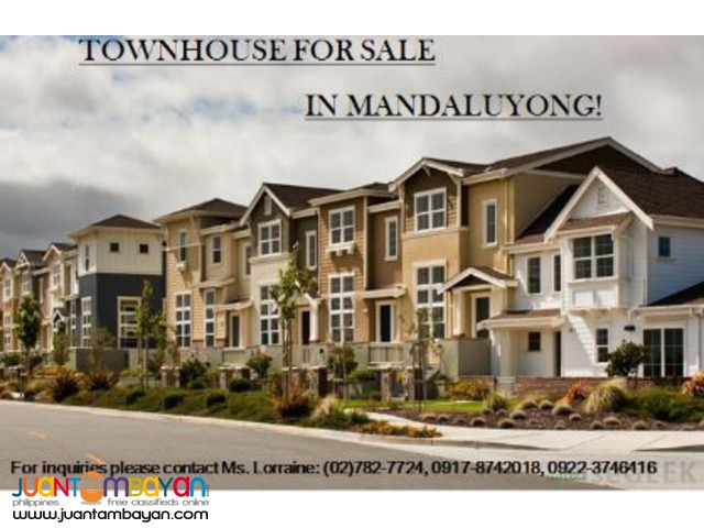 Townhouse for sale in Mandaluyong!