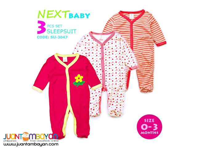 BABY FROG SUIT - BABY SLEEP SUIT SET OF 3