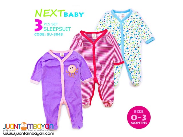 BABY FROG SUIT - BABY SLEEP SUIT SET OF 3