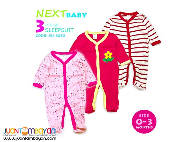 BABY FROG SUIT - BABY SLEEP SUIT SET OF 3
