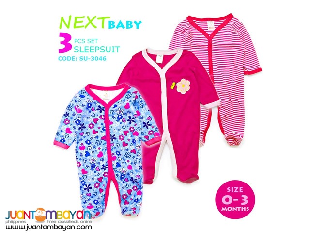 BABY FROG SUIT - BABY SLEEP SUIT SET OF 3