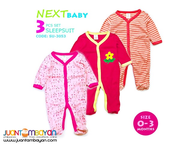 BABY FROG SUIT - BABY SLEEP SUIT SET OF 3