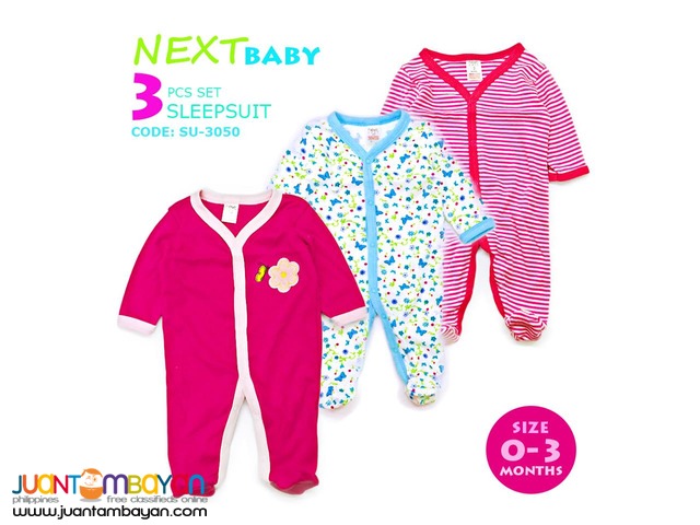 BABY FROG SUIT - BABY SLEEP SUIT SET OF 3